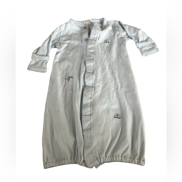 Kissy Kissy Transportation Embroidery Convertible Gown in Pale Blue in size SM - Picture 2 of 6